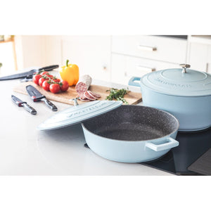 MasterClass Cast Aluminium Sky Blue Casserole - All Sizes