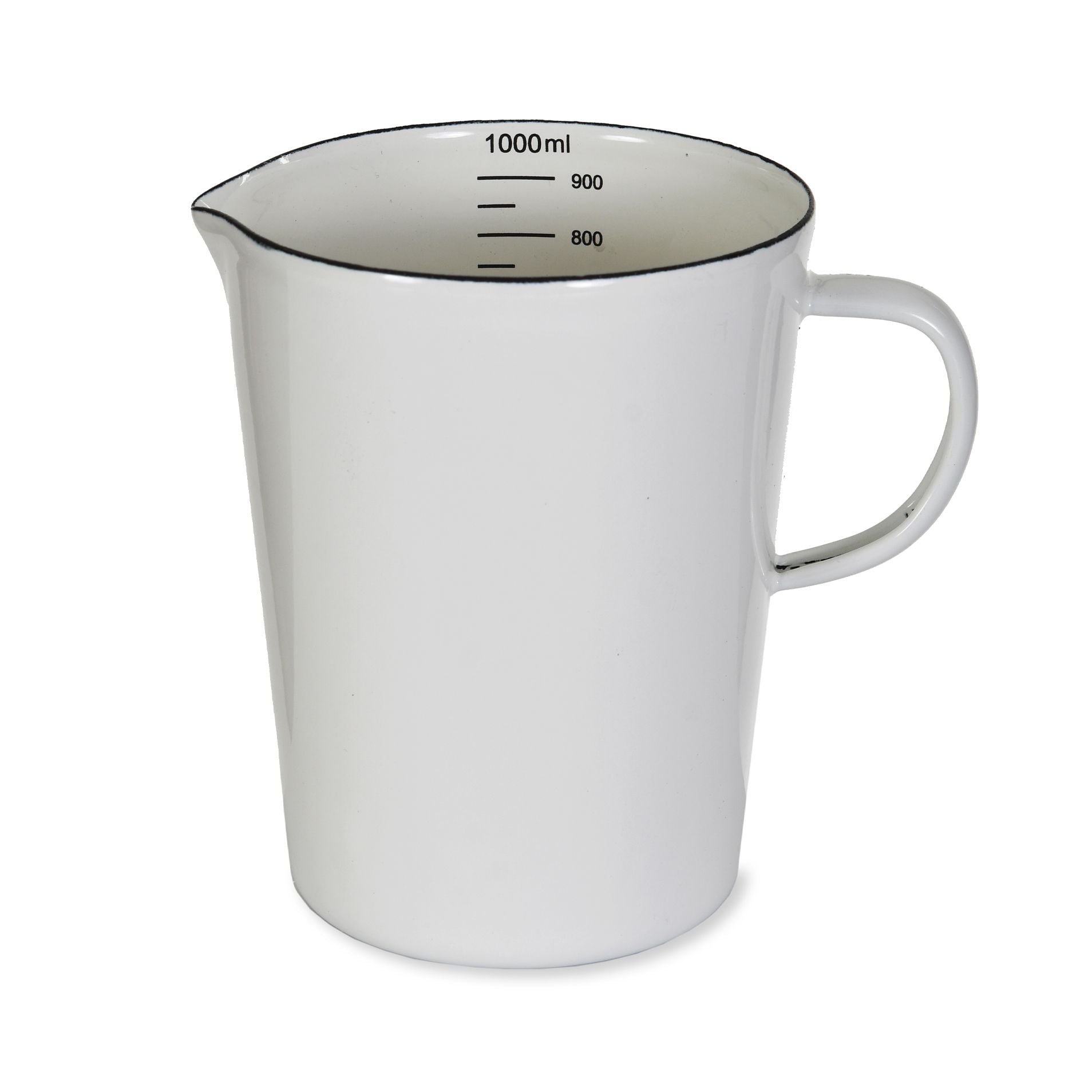 Garden Trading Enamel Measuring Jug Warm White