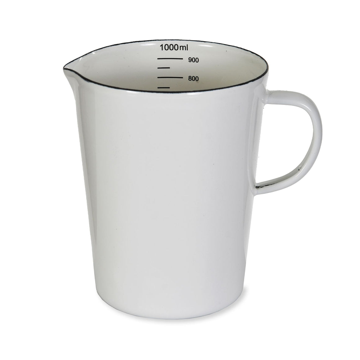 Garden Trading Enamel Measuring Jug Warm White