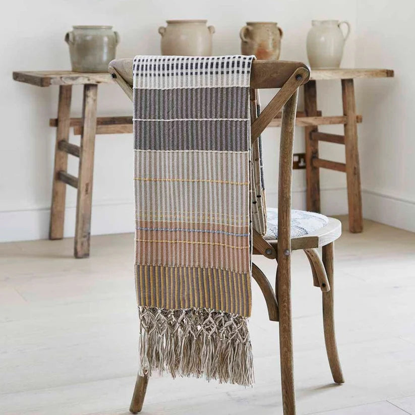Weaver Green Madras Gold Check Throw