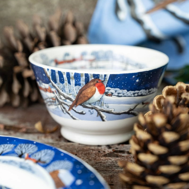 Emma Bridgewater Midnight Robin Small Old Bowl