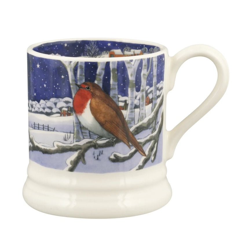 Emma Bridgewater Midnight Robin Half Mug