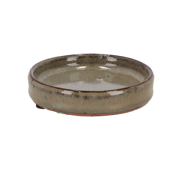 Fallen Fruits 9cm Grey Glazed Plant Pot Saucer - Abraxas Cookshop