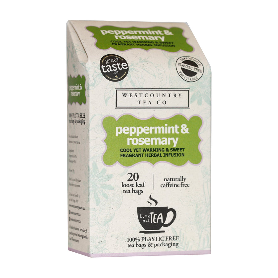 West Country Tea Co. Peppermint & Rosemary Loose Leaf Tea Bags