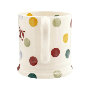 Emma Bridgewater Polka Dot Daddy Half Pint Mug