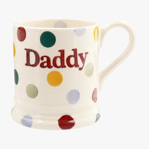 Emma Bridgewater Polka Dot Daddy Half Pint Mug