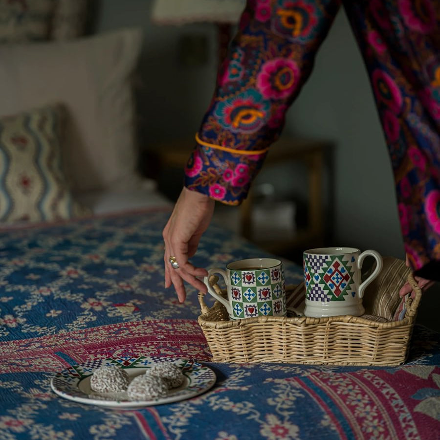 Emma Bridgewater Christmas Quilt Set of 2 Half Pint Mugs