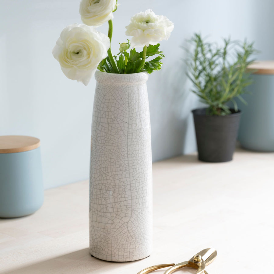 Garden Trading Ravello White Bottle Vase