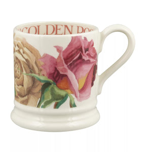 Emma Bridgewater Roses All My Life Set of 2 Half Pint Mugs