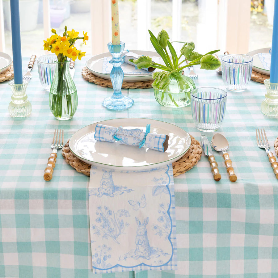 Talking Tables Mint Gingham Table Cloth