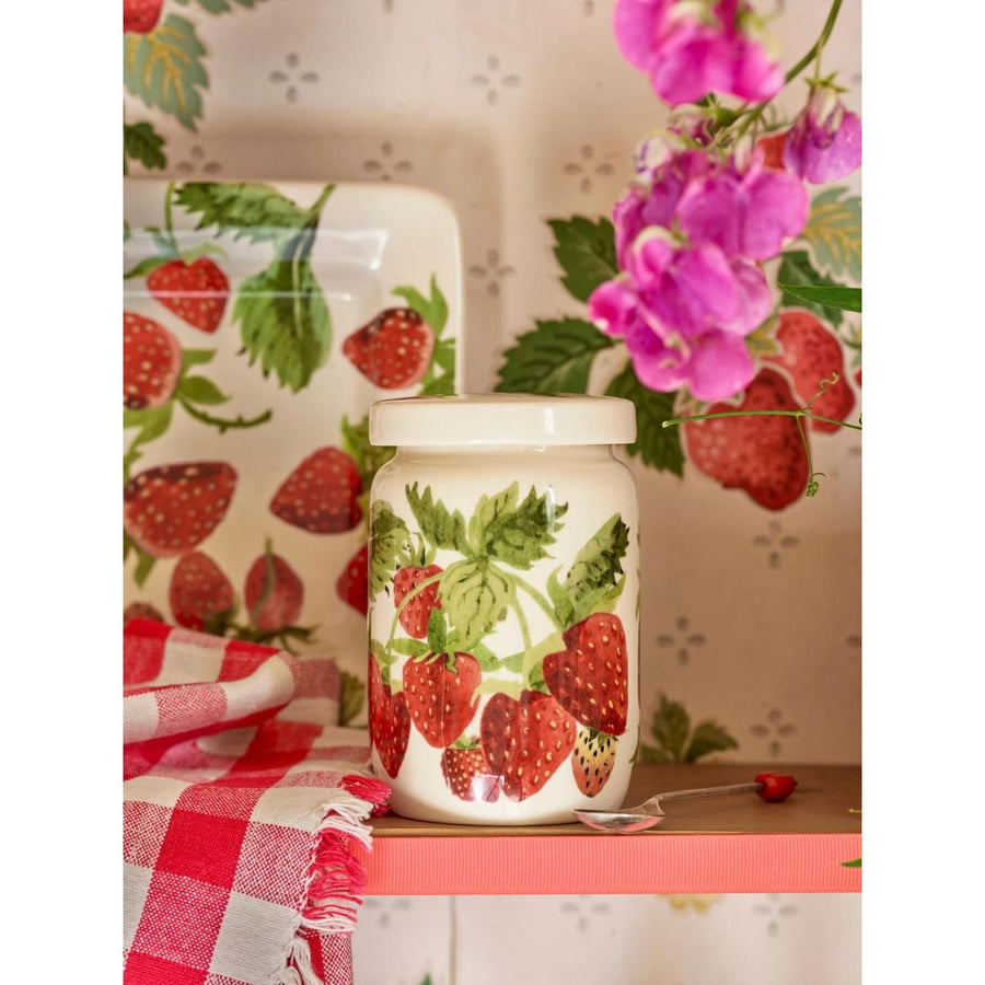 Emma Bridgewater Strawberries Medium Lidded Jam Jar