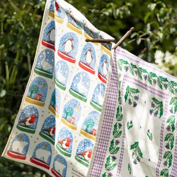 Emma Bridgewater Snow Globe Tea Towel
