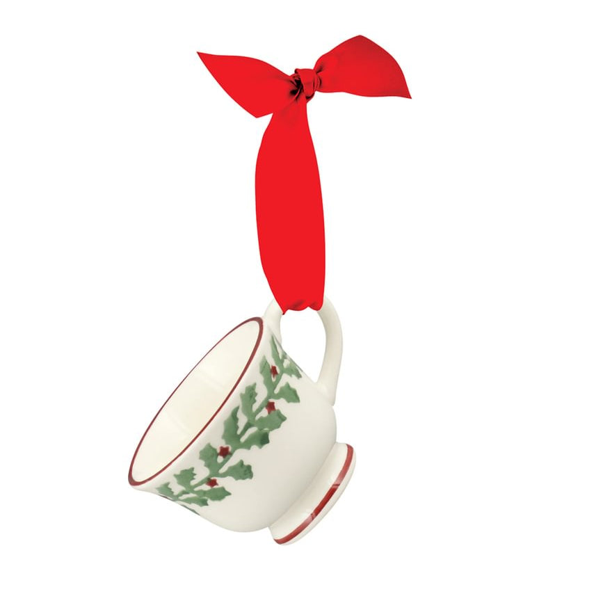 Emma Bridgewater Tiny Holly Tiny Teacup Decoration in Box