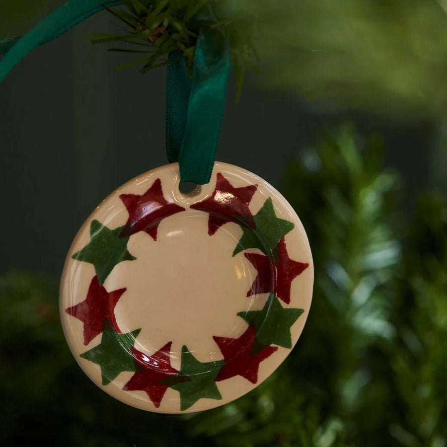 Emma Bridgewater Christmas Stars Tiny Plate Decoration in Box