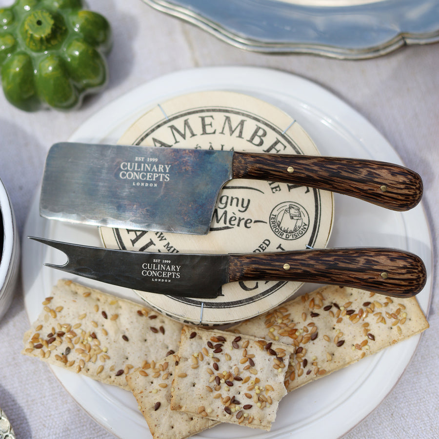 Culinary Concepts Dark Wood Set of Two Cheese Knives