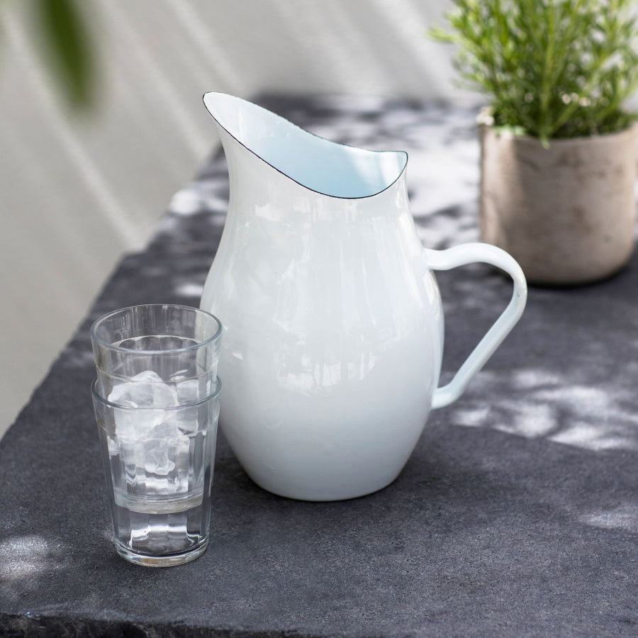 Garden Trading White Enamel Jug