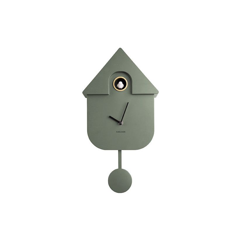 Karlsson Modern Cuckoo Jungle Green Wall Clock