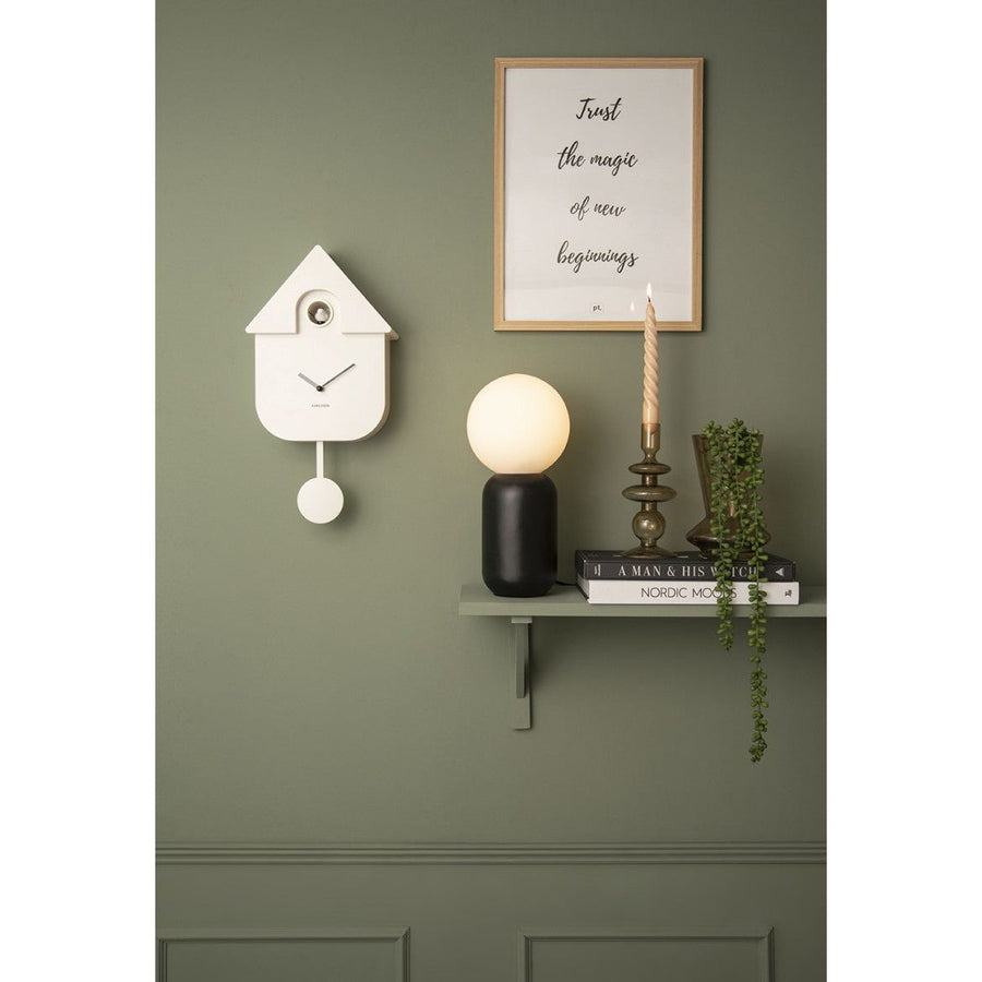 Karlsson Modern Cuckoo White Wall Clock