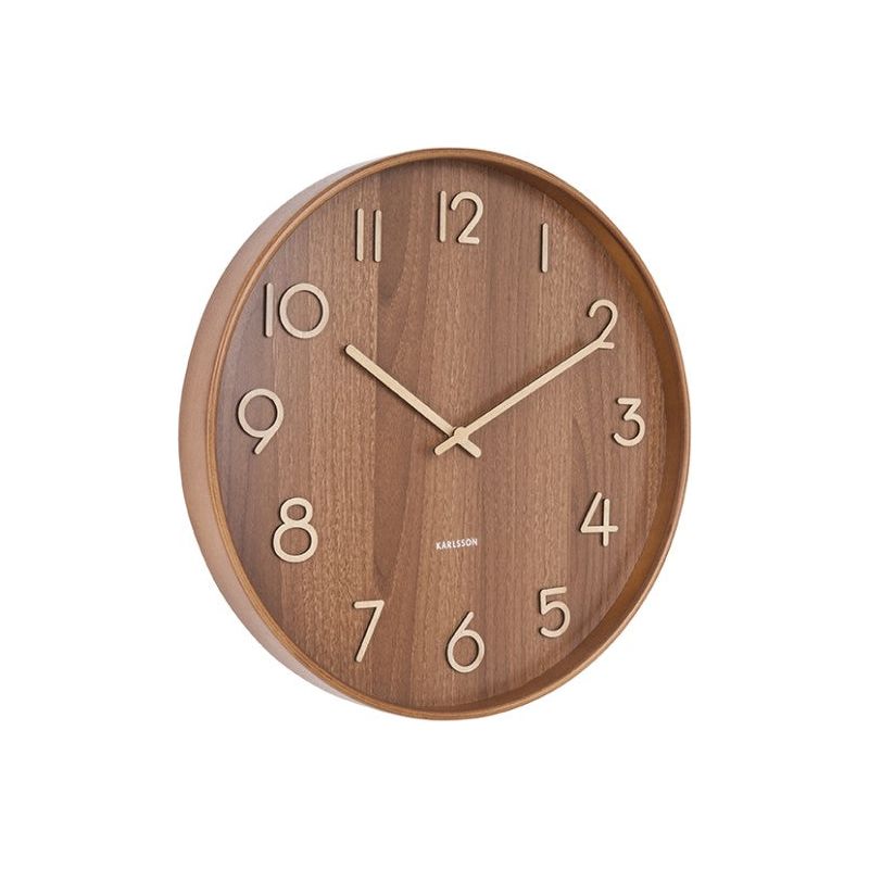Karlsson Pure Large Dark Basswood Clock