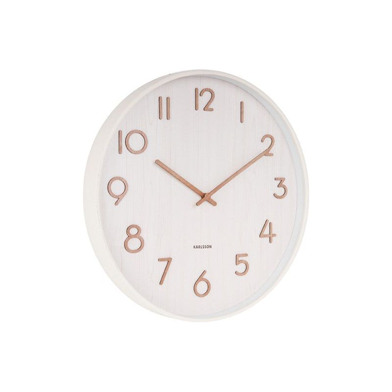 Karlsson Pure Large White Basswood Clock