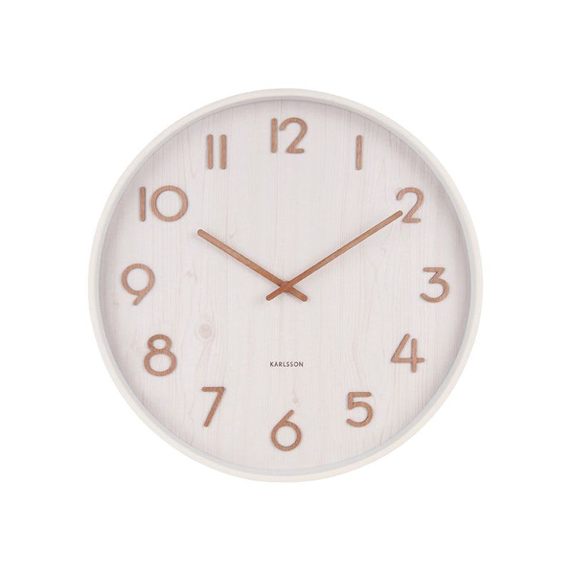 Karlsson Pure Large White Basswood Clock