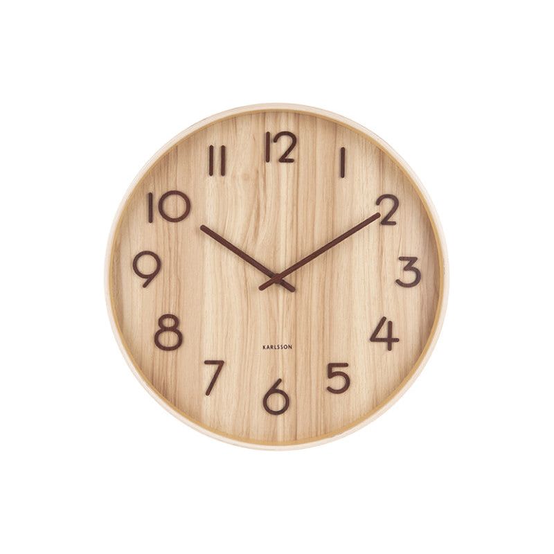 Karlsson Pure Light Basswood Medium Clock