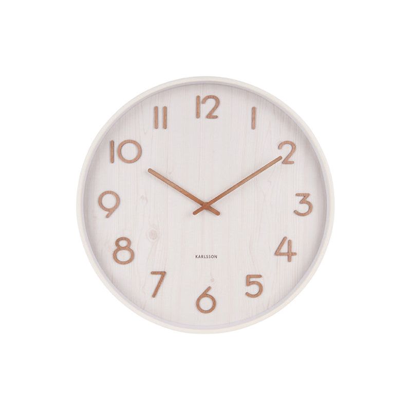Karlsson Pure White Basewood Medium Clock