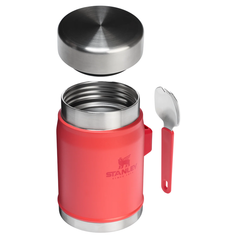 Stanley Classic Legendary Hot Coral Food Jar & Spork