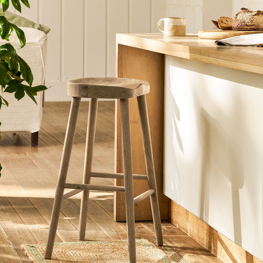 Garden Trading Lilley Lime Wash Bar Stool