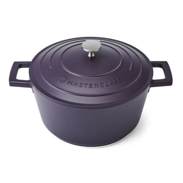 MasterClass 24cm Cast Aluminium Purple Casserole