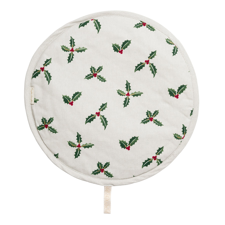Sophie Allport Christmas Holly & Berry Hob Cover