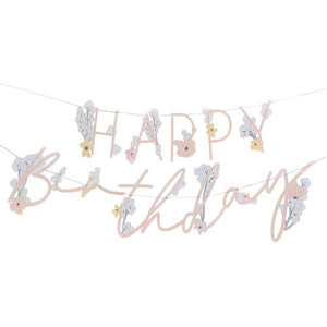 Ginger Ray Floral Happy Birthday Bunting