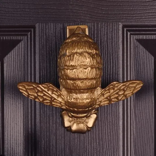 Adams & Mack Aged Brass Bumble Bee Knocker
