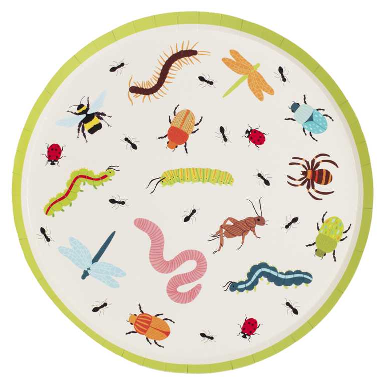 Ginger Ray Bug Paper Plates