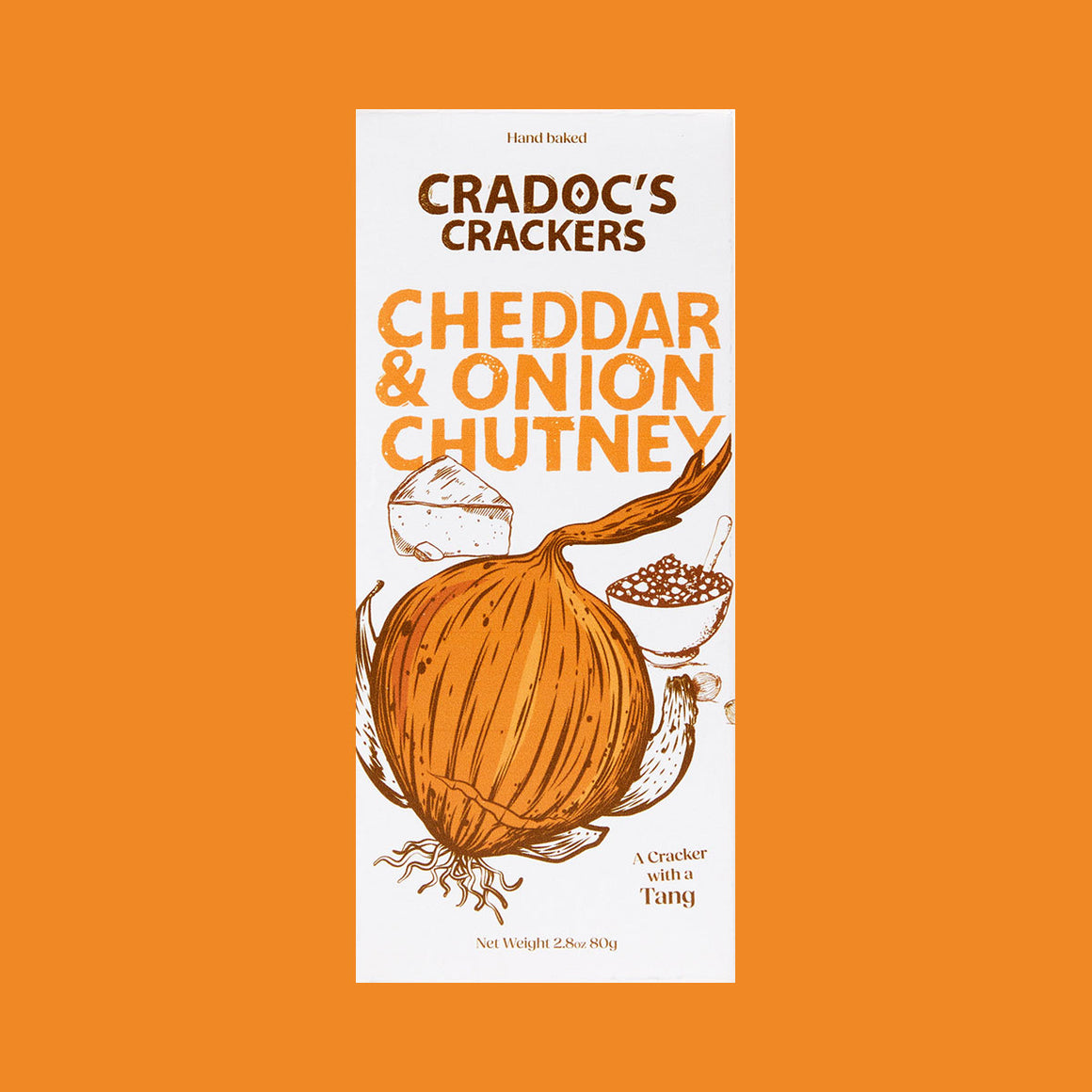 Cradoc's Cheddar & Onion Chutney Cracker