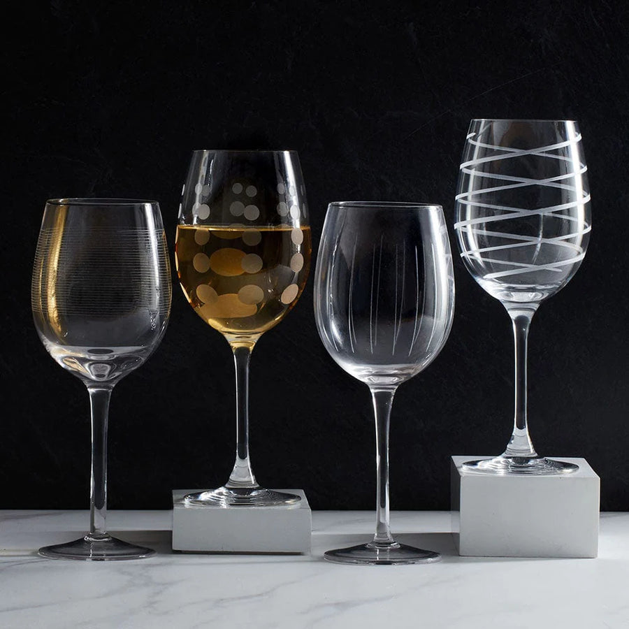 Mikasa White Wine Glasses