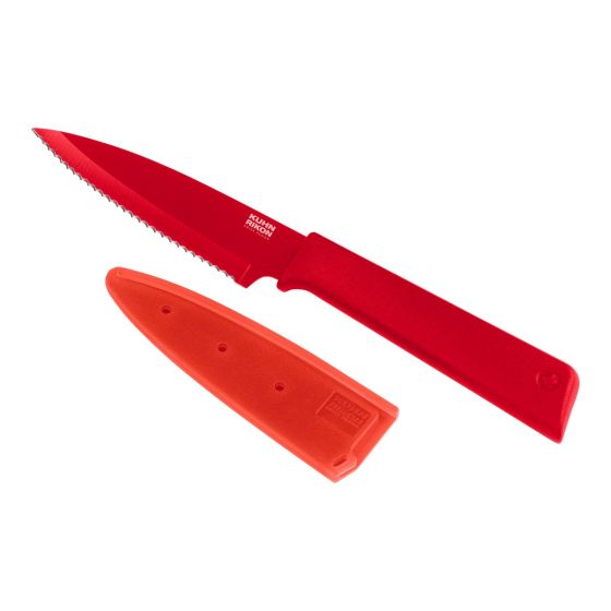 Kuhn Rikon Colori Red Serrated Knife