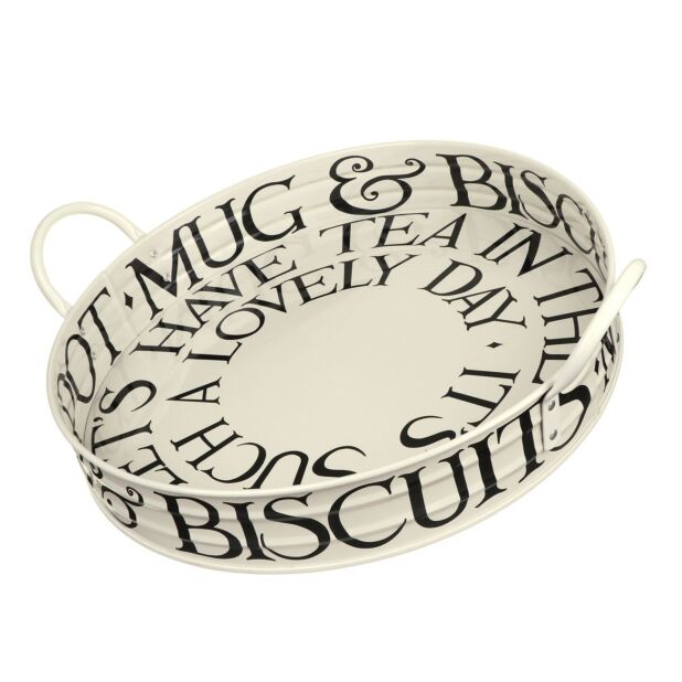 Emma Bridgewater Black Toast Tin Large Handled Tray