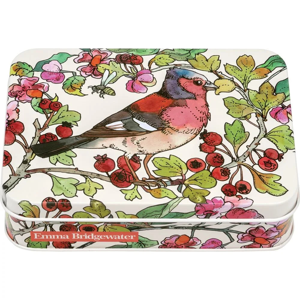 Emma Bridgewater Birds in the Hedgerow Small Rectangular Tin