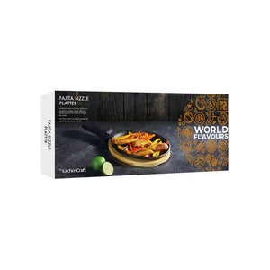 KitchenCraft World Of Flavours Cast Iron Fajita Sizzler