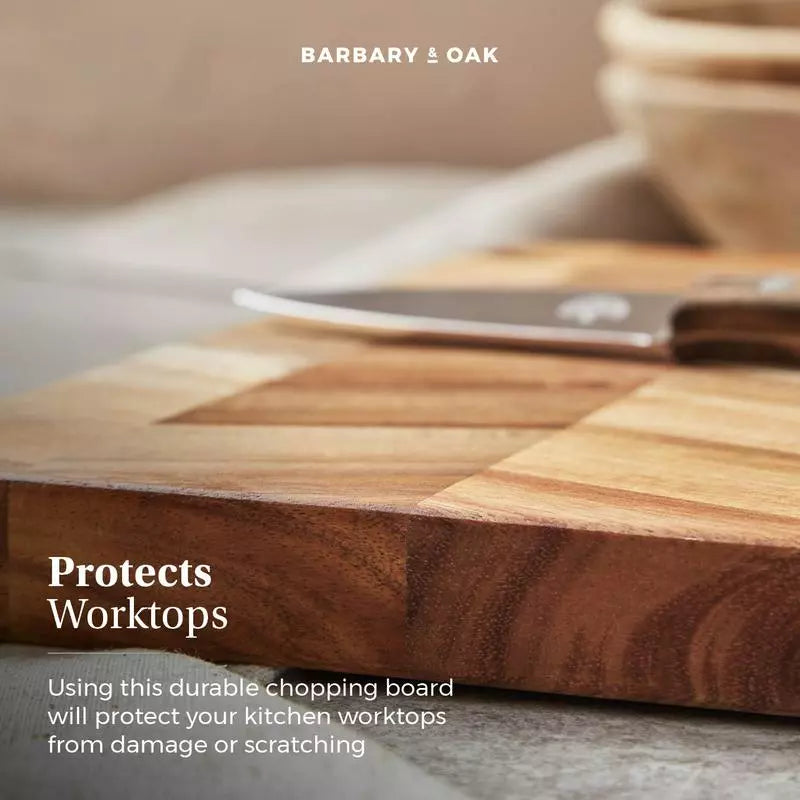 Tower Chevron Acacia Rectangle Chopping Board
