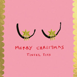 Poet & Painter Tinsel Tits Card