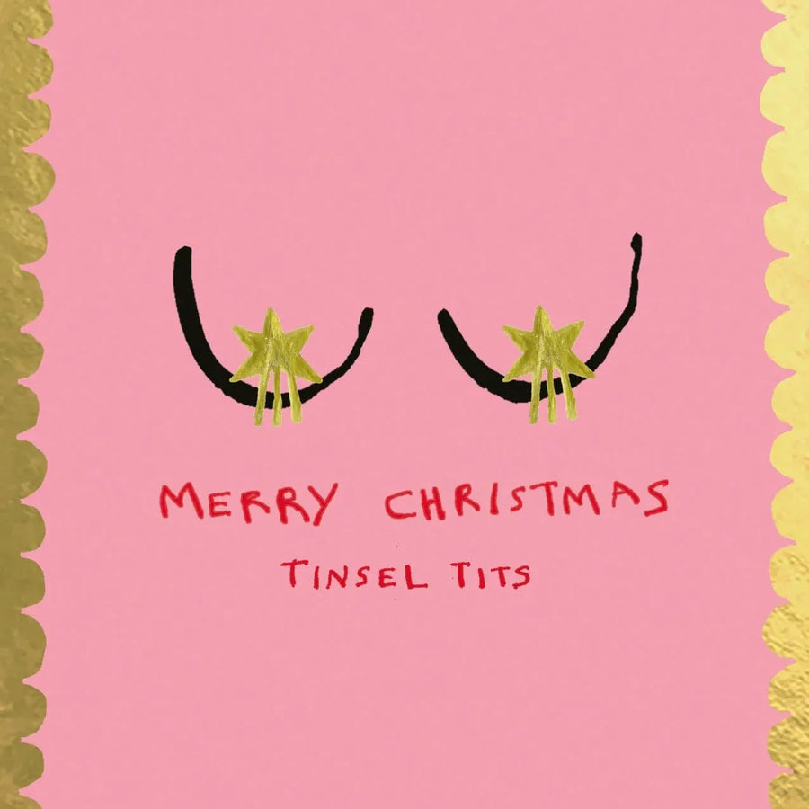 Poet & Painter Tinsel Tits Card