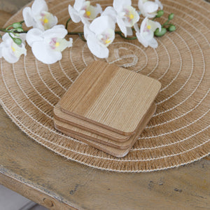 Creative Tops Oak Veneer Set of 4 Coasters
