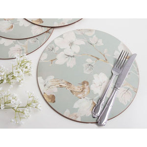 Creative Tops Duck Egg Floral Round Place mats