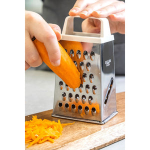 KitchenCraft Small White Handled 20cm Box Grater