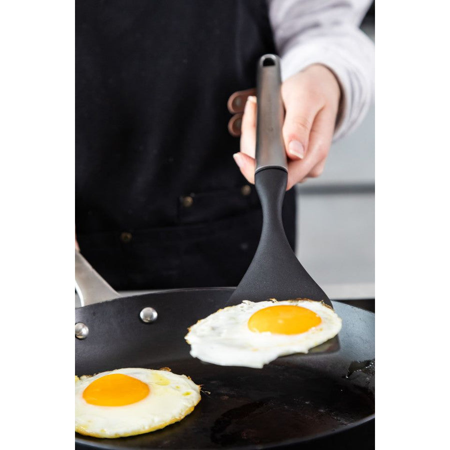 MasterClass Soft Grip Stainless Steel 34cm Slotted Turner
