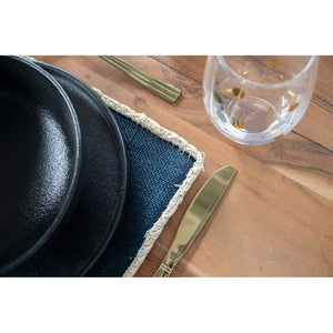 Creative Navy Rectangular Jute Placemats