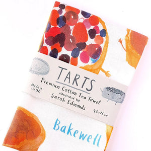 Sarah Edmonds Tarts Tea Towel
