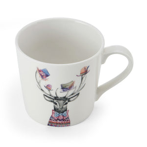 Creative Tipperleyhill Stag Print Fine China Mug